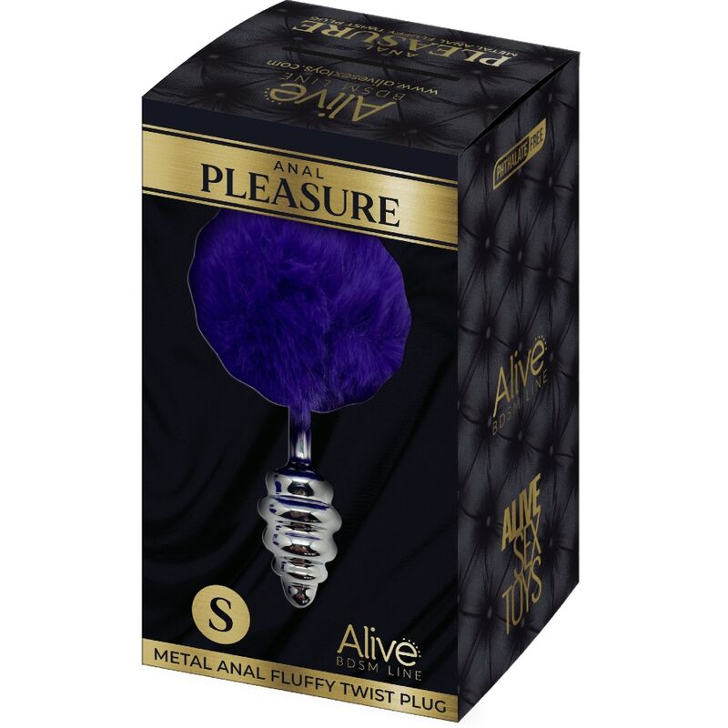 Comprar ALIVE Plug Anal Espiral Metal Violeta Oscuro Talla S – Diseño Elegante Para Experiencia Sensorial Única-Noxtic