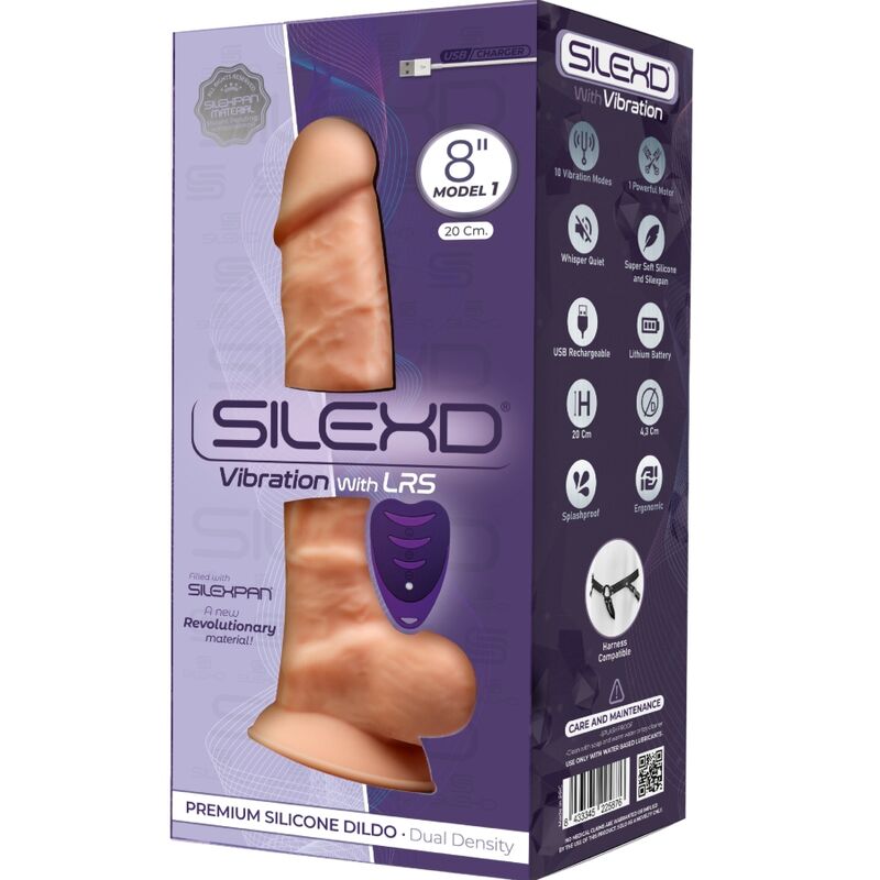 Vibratore in silicone premium SILEXD modello 1 – Design realistico con telecomando per un piacere personalizzato