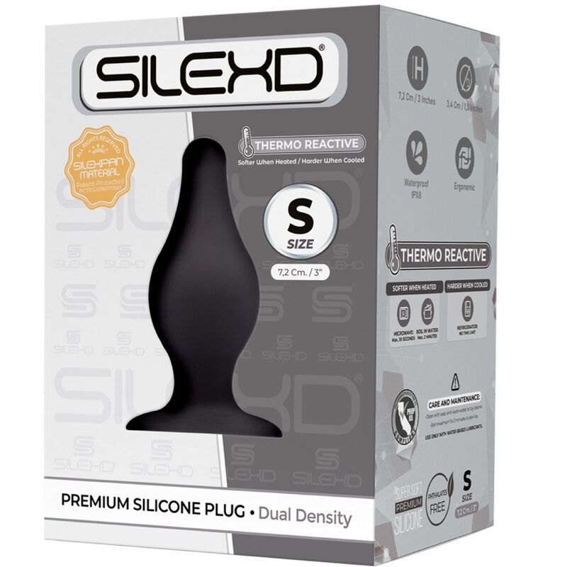 SILEXD - MODEL 2 PREMIUM SILICONE ANAL PLUG SILEXPAN PREMIUM THERMOREACTIVE SIZE S