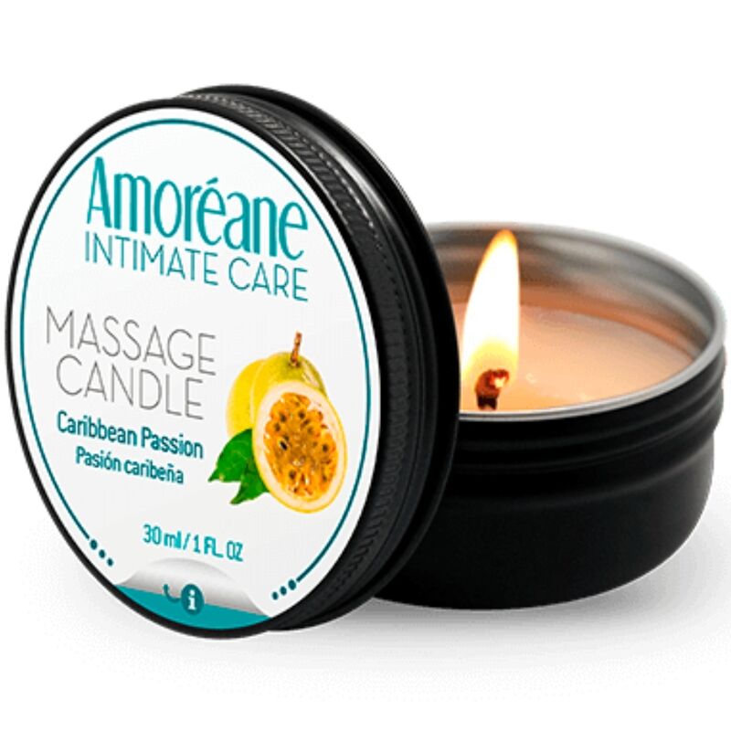 Comprar AMOREANE Vela De Masaje Pasión Caribeña 30 Ml – Aceite Tibio Para Crear Un Ambiente De Bienestar-Noxtic