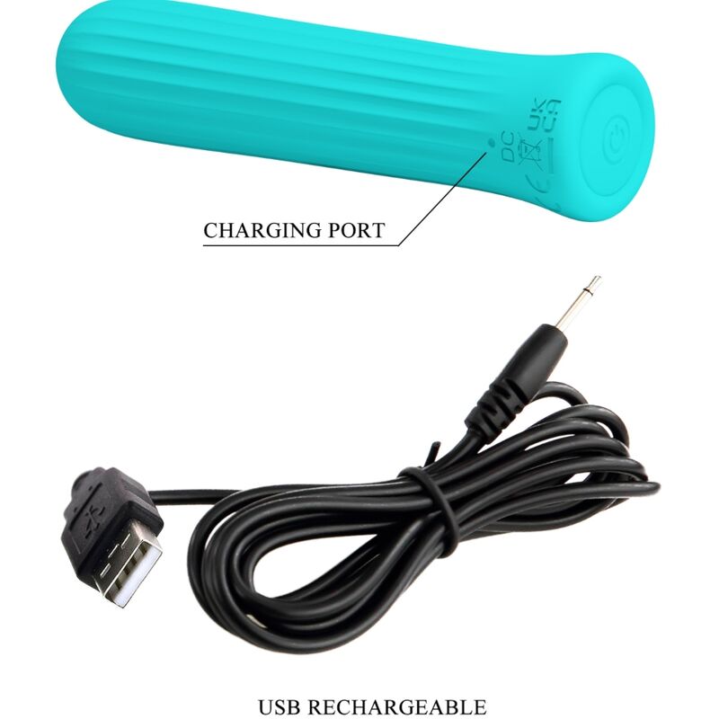 Comprar Pretty Love Blanche Vibrador Azul – Estimulador Recargable Con Diseño Sofisticado-Noxtic