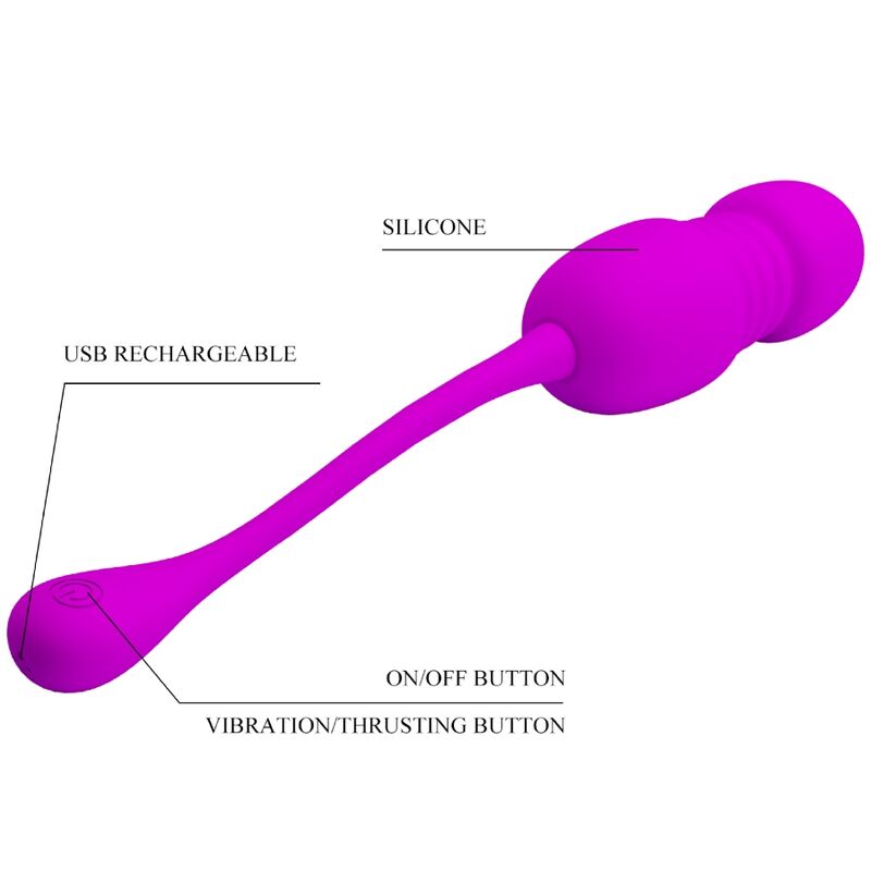 Comprar Pretty Love Callie Huevo Vibrador Recargable Morado – Diseño Elegante Para Placer Sensorial-Noxtic