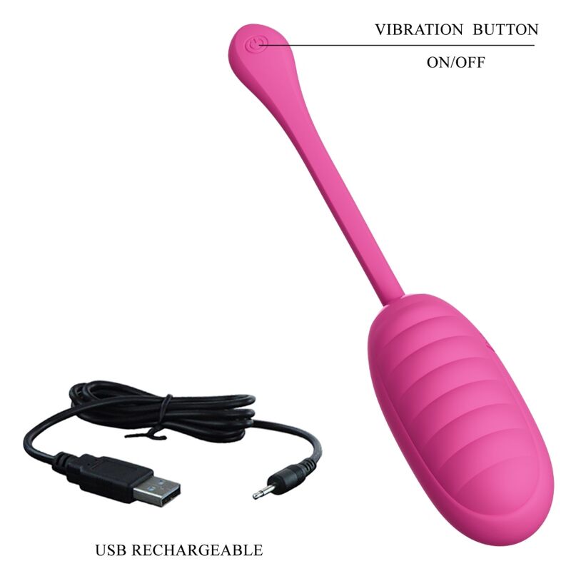 Comprar PRETTY LOVE Catalina Huevo Vibrador Recargable Rosa – Diseño Elegante Con Funcionamiento Silencioso-Noxtic