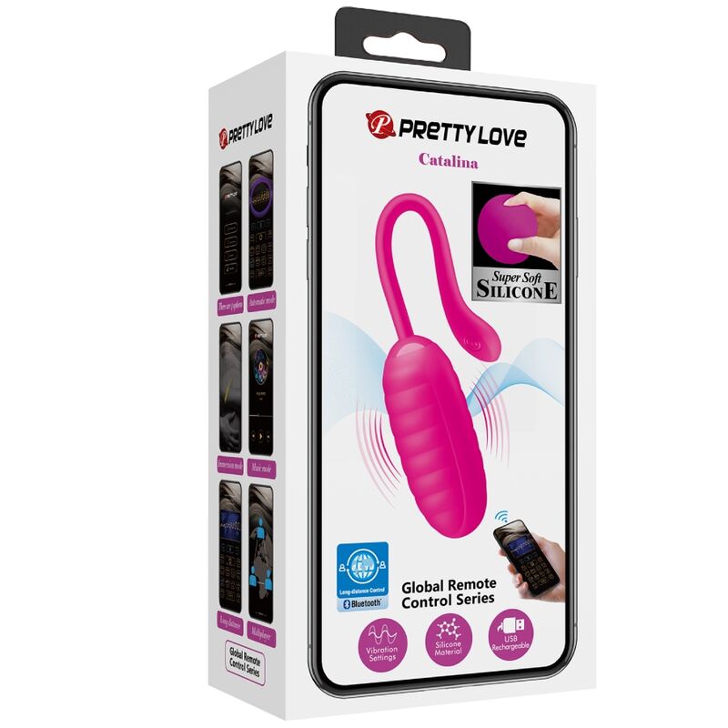 Comprar PRETTY LOVE Catalina Huevo Vibrador Recargable Rosa – Diseño Elegante Con Funcionamiento Silencioso-Noxtic