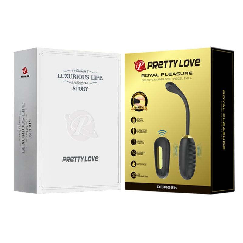 Comprar Pretty Love Doreen Huevo Vibrador Recargable Negro – Diseño Elegante Con Control Remoto Para Libertad Sensorial-Noxtic