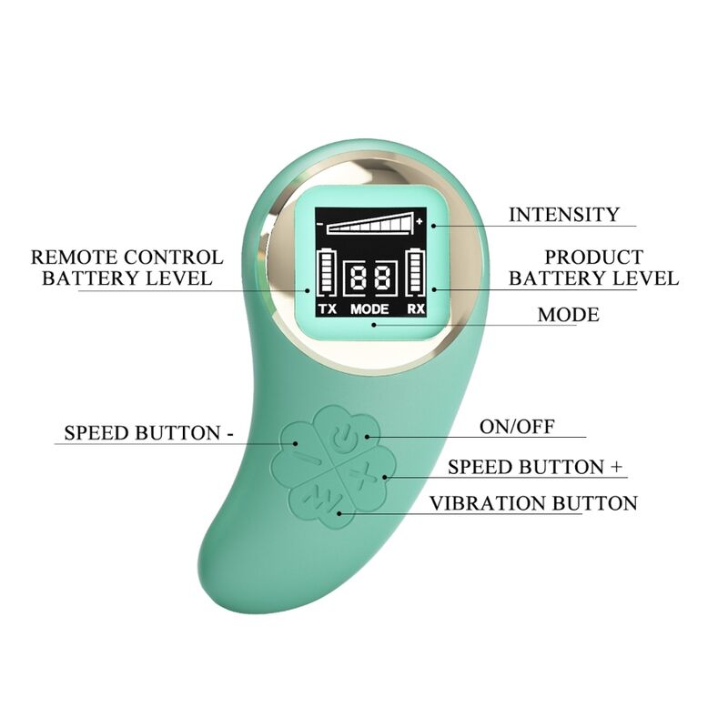 Comprar Pretty Love Vivian Huevo Vibrador Verde – Juguete Erótico Con Control Remoto Para Experiencia Sensorial Única-Noxtic