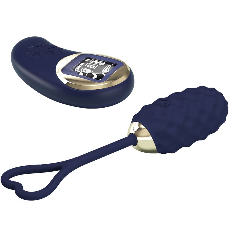 Comprar PRETTY LOVE Huevo Vibrador Control Remoto Azul – Silicona Médica Hipoalergénica Para Placer Seguro-Noxtic
