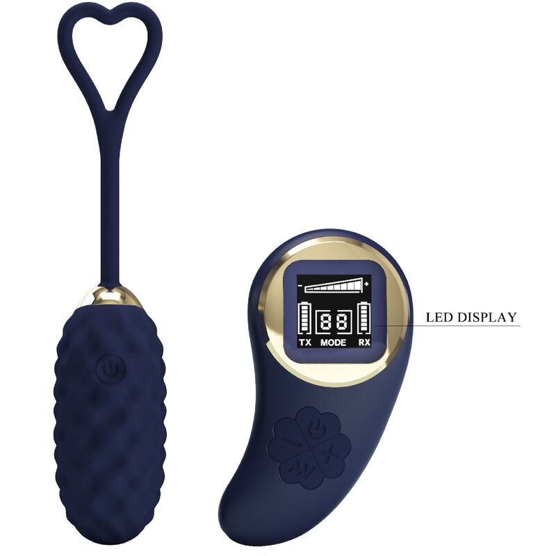 Comprar PRETTY LOVE Huevo Vibrador Control Remoto Azul – Silicona Médica Hipoalergénica Para Placer Seguro-Noxtic