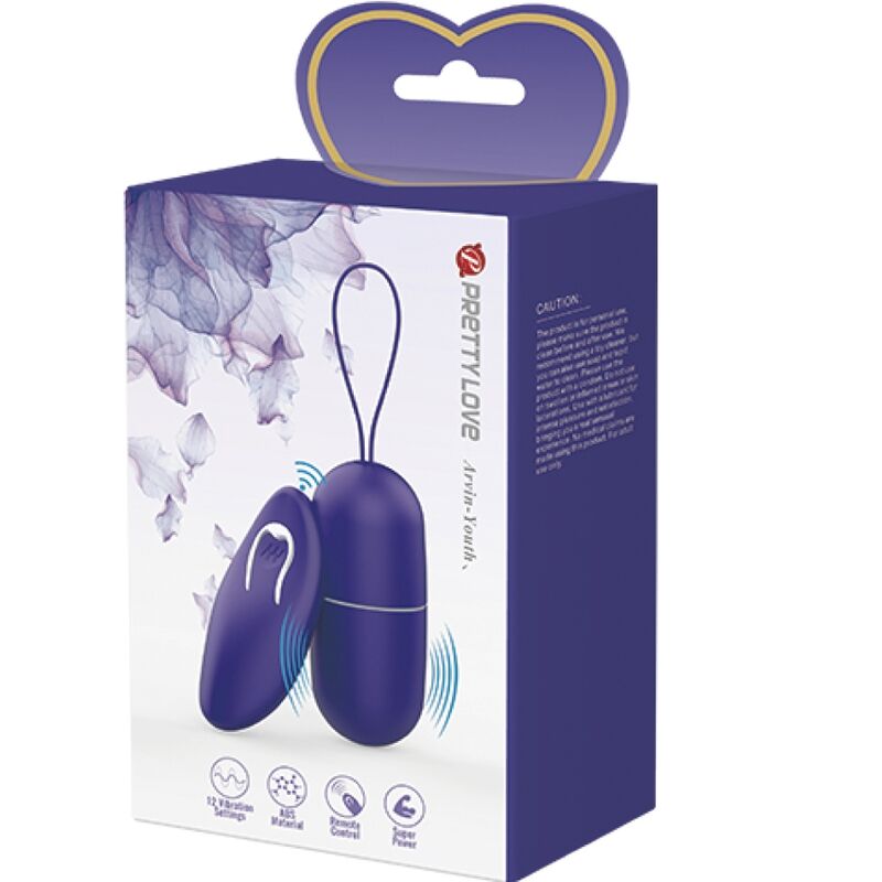 Comprar Pretty Love Arvin Huevo Vibrador Control Remoto Violeta – Diseño Ergonómico Para Estimulación Sensacional-Noxtic