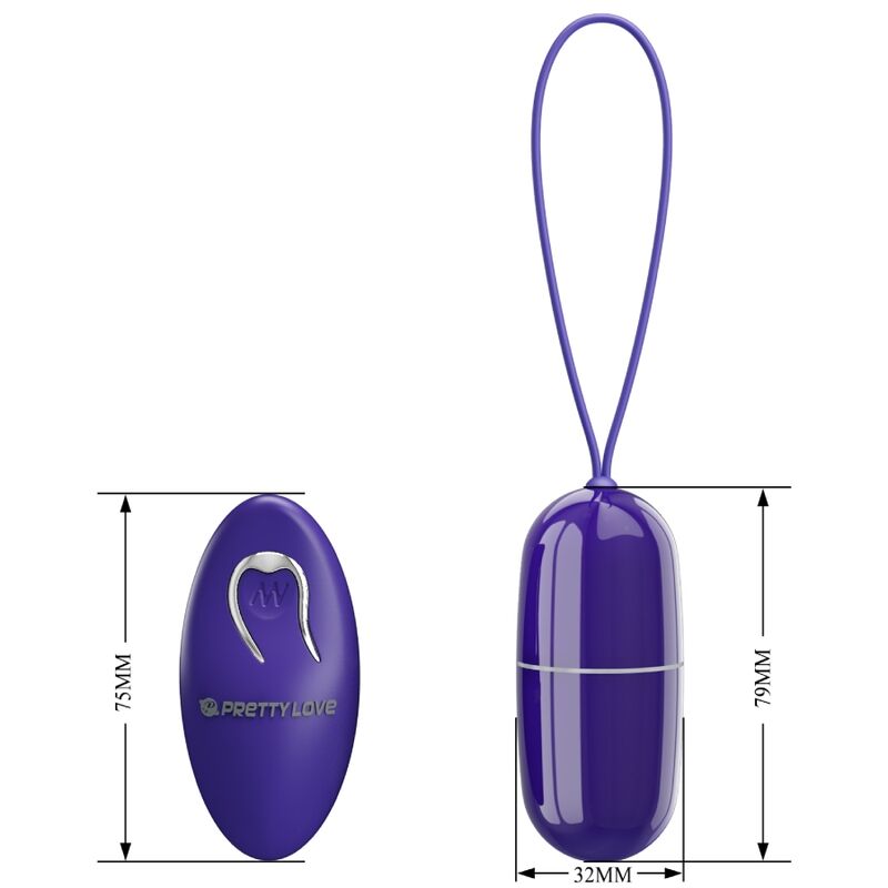 Comprar Pretty Love Arvin Huevo Vibrador Control Remoto Violeta – Diseño Ergonómico Para Estimulación Sensacional-Noxtic