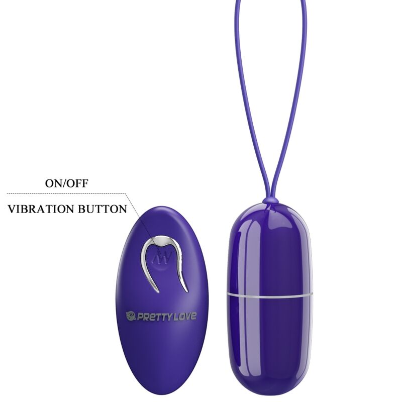 Comprar Pretty Love Arvin Huevo Vibrador Control Remoto Violeta – Diseño Ergonómico Para Estimulación Sensacional-Noxtic