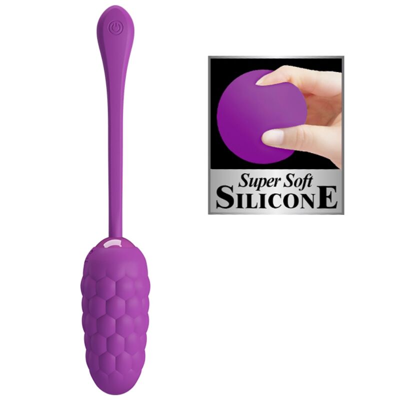 Comprar PRETTY LOVE Huevo Vibrador Recargable Morado – Textura Marina Para Experiencias Sensuales-Noxtic