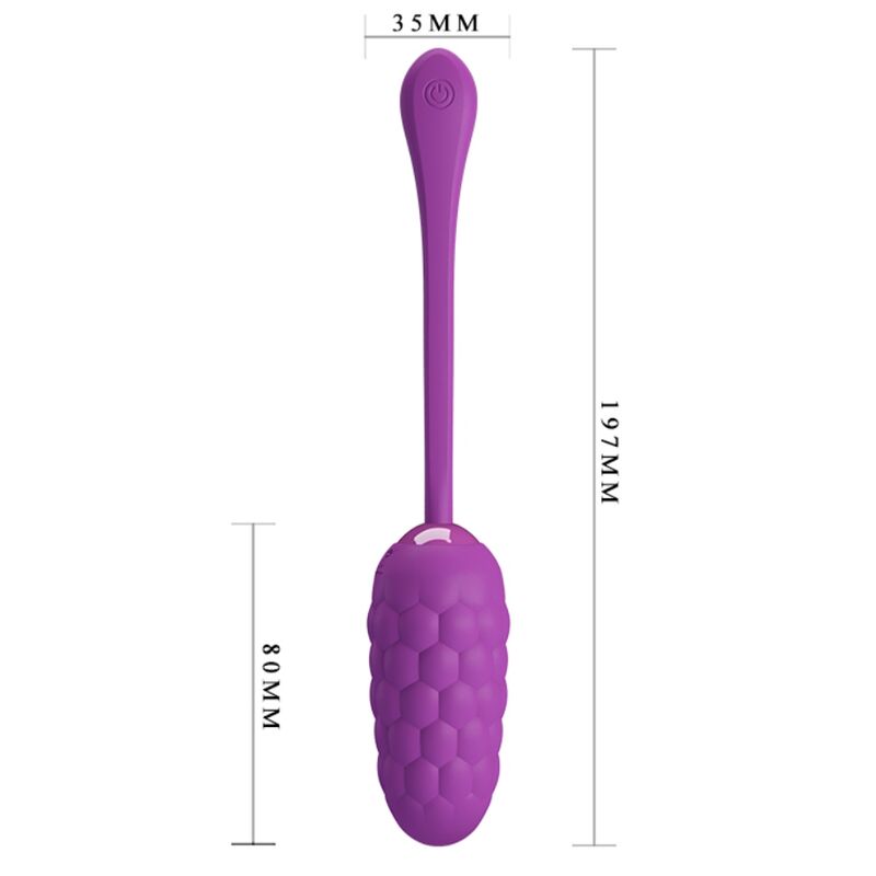 Comprar PRETTY LOVE Huevo Vibrador Recargable Morado – Textura Marina Para Experiencias Sensuales-Noxtic