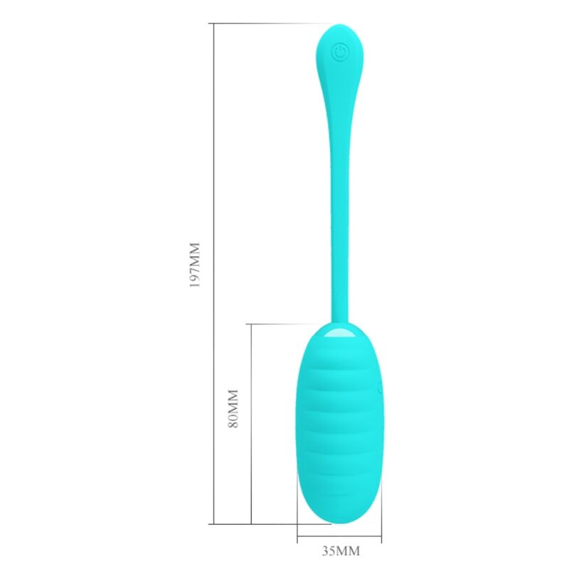 Comprar PRETTY LOVE Kirk Huevo Vibrador Recargable Verde Claro – Diseño Compacto Para Placer Discreto-Noxtic