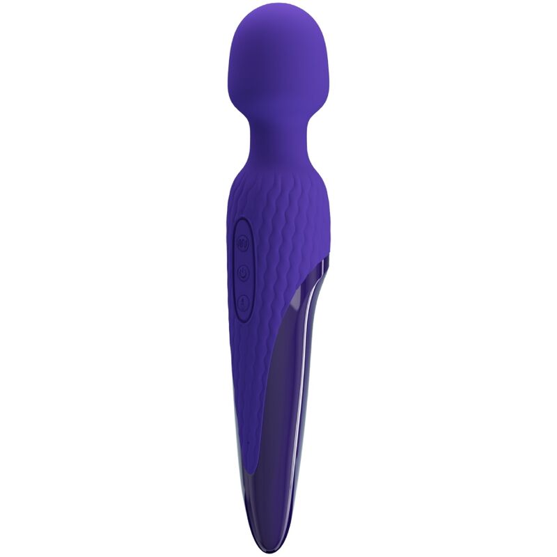 Comprar PRETTY LOVE Antony Youth Vibrador Wand Violeta – Vibrador Recargable Con Efecto Calor Innovador-Noxtic