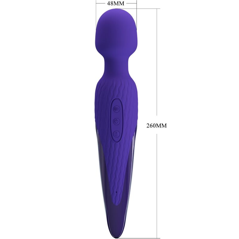 Comprar PRETTY LOVE Antony Youth Vibrador Wand Violeta – Vibrador Recargable Con Efecto Calor Innovador-Noxtic