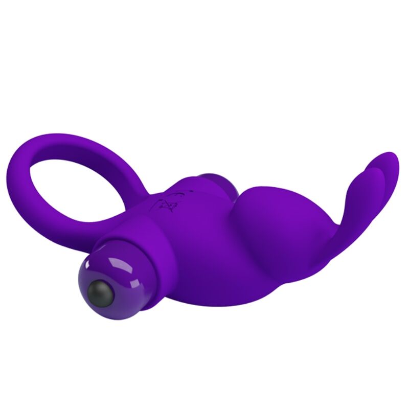 Comprar Pretty Love Anillo Vibrador Conejo Morado – Juguete Con 10 Funciones De Vibración Para Placer Compartido-Noxtic