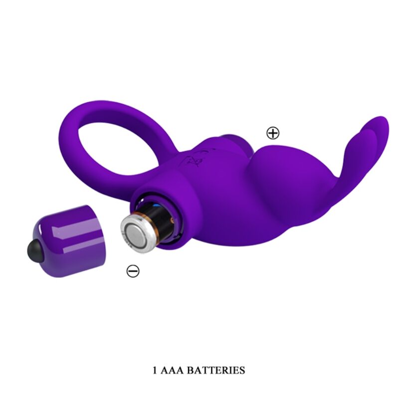 Comprar Pretty Love Anillo Vibrador Conejo Morado – Juguete Con 10 Funciones De Vibración Para Placer Compartido-Noxtic