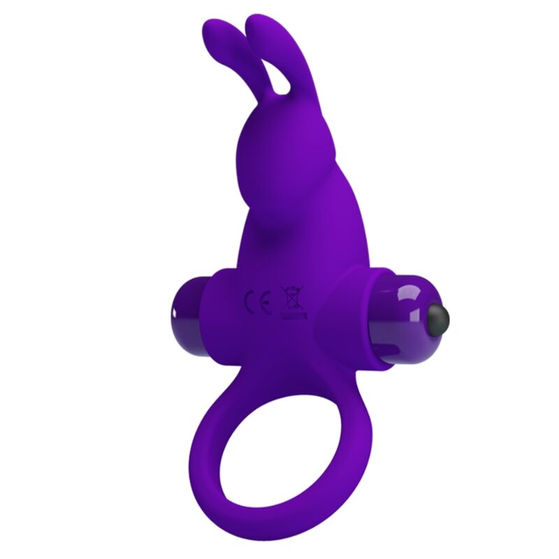 Comprar Pretty Love Anillo Vibrador Conejo Morado – Juguete Con 10 Funciones De Vibración Para Placer Compartido-Noxtic