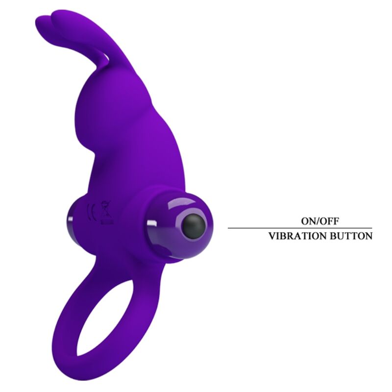 Comprar Pretty Love Anillo Vibrador Conejo Morado – Juguete Con 10 Funciones De Vibración Para Placer Compartido-Noxtic