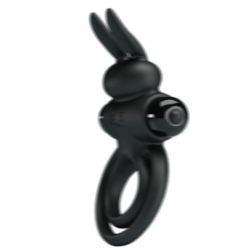 Comprar Pretty Love Anillo Vibrador Conejo Negro – Diseño Elegante Para Placer Sensual-Noxtic