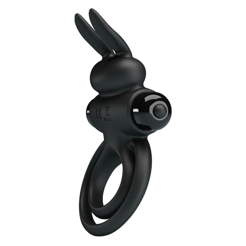 Comprar Pretty Love Anillo Vibrador Conejo Negro – Diseño Elegante Para Placer Sensual-Noxtic