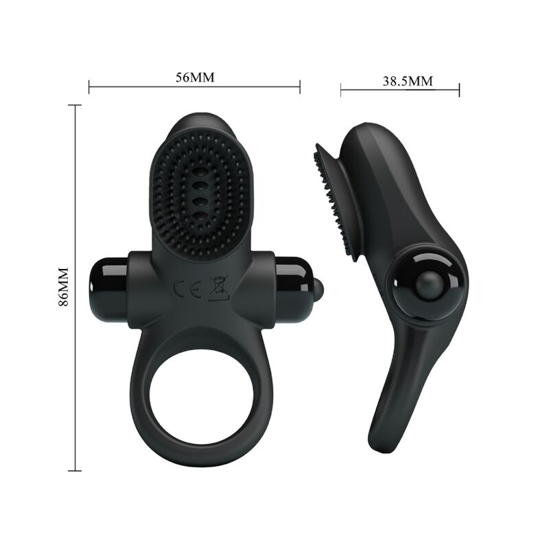 Comprar Pretty Love Anillo Vibrador II Negro – Diseño Innovador Para Placer Intenso-Noxtic