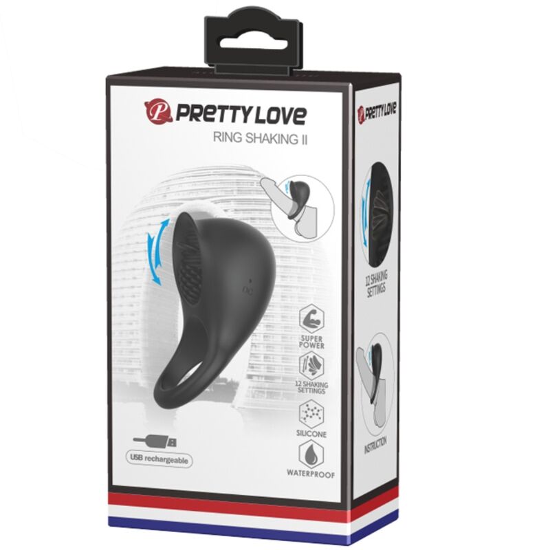 Comprar Pretty Love Anillo Vibrador Negro – Estimulador Con Diseño Innovador Para Placer Intenso-Noxtic