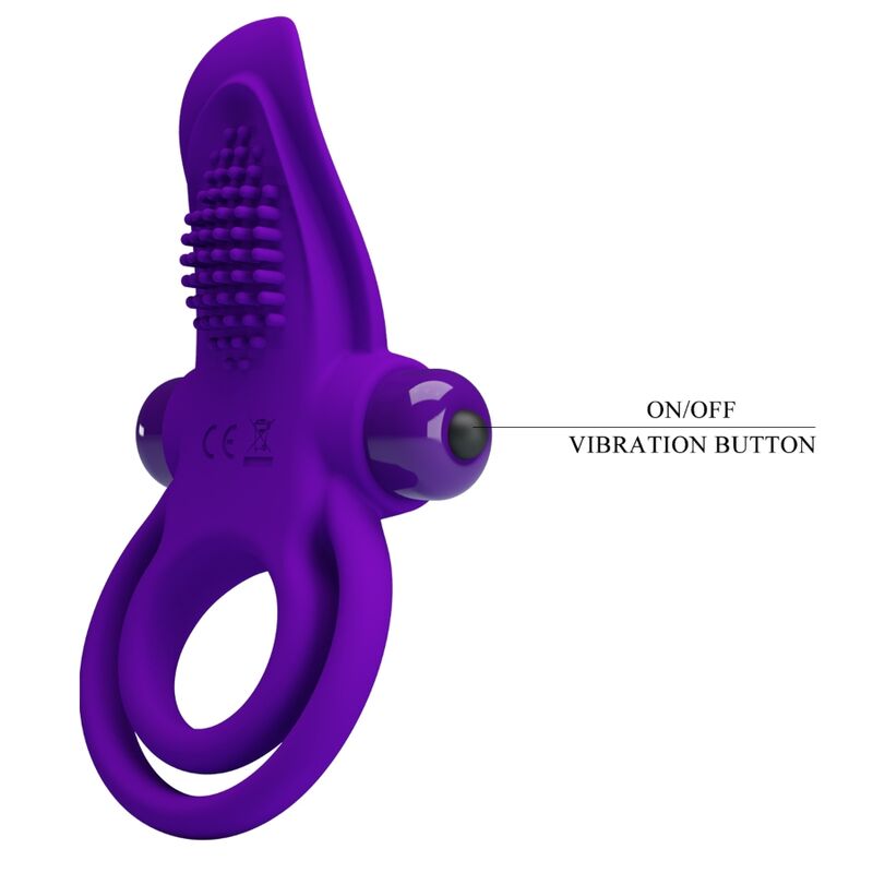 Comprar PRETTY LOVE Anillo Vibrador Morado – Diseño Ergonómico Para Placer Compartido-Noxtic