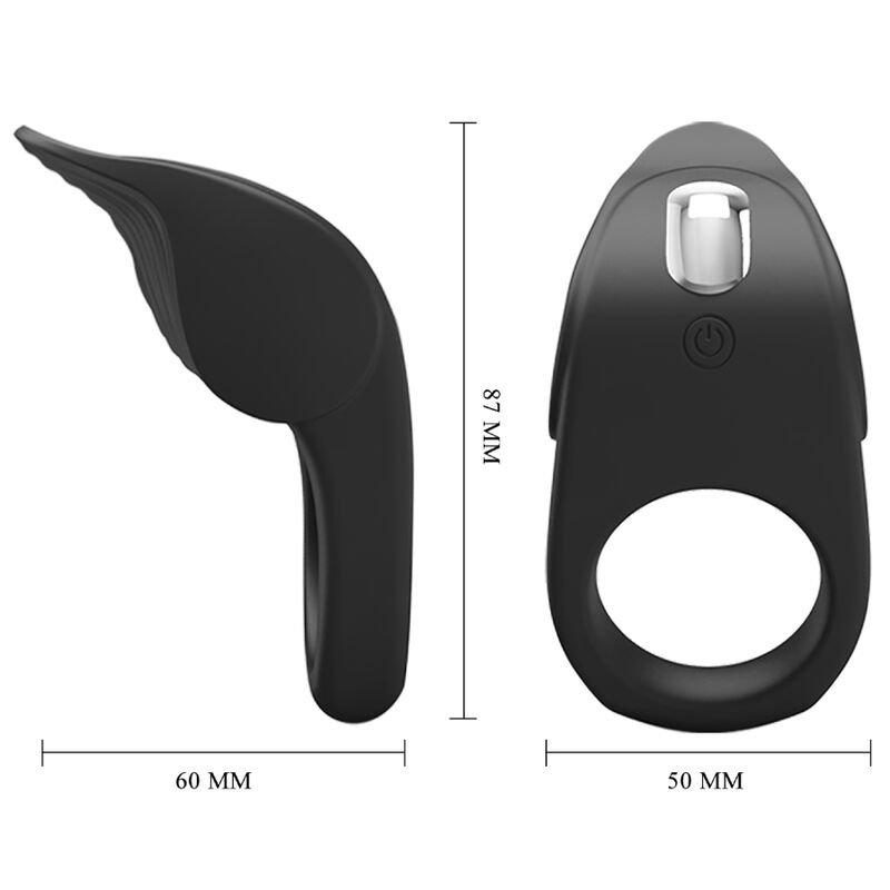 Comprar Pretty Love Susanna Anillo Vibrador Negro – Diseño Elegante Para Placer Compartido-Noxtic