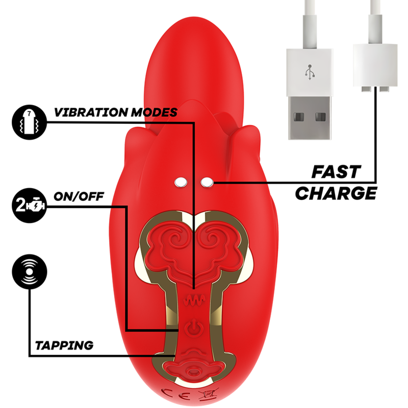 Comprar MIA Selena Estimulador Vibrante Rojo – Silicona Médica Hipoalergénica Para Placer Seguro-Noxtic