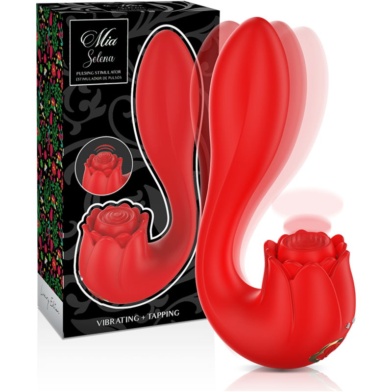 Comprar MIA Selena Estimulador Vibrante Rojo – Silicona Médica Hipoalergénica Para Placer Seguro-Noxtic