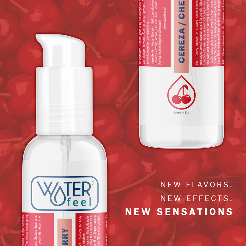 Comprar WATERFEEL Lubricante Cereza 175 Ml – Sabor Exquisito Para Una Experiencia Sensual Placentera-Noxtic