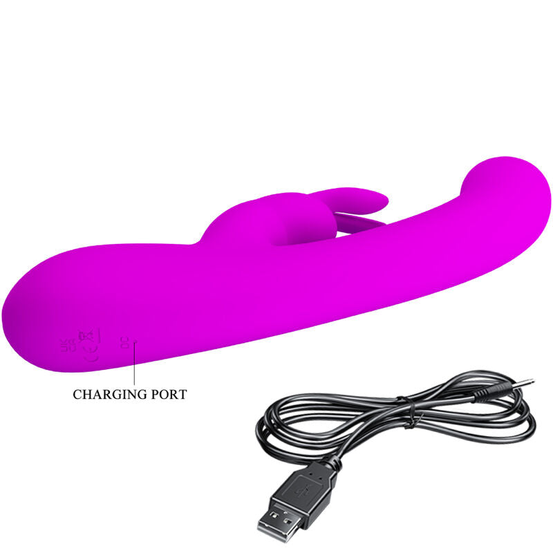 Comprar Pretty Love Lamar Vibrador Rabbit Violeta – Diseño Elegante Con Estimulación Dual-Noxtic