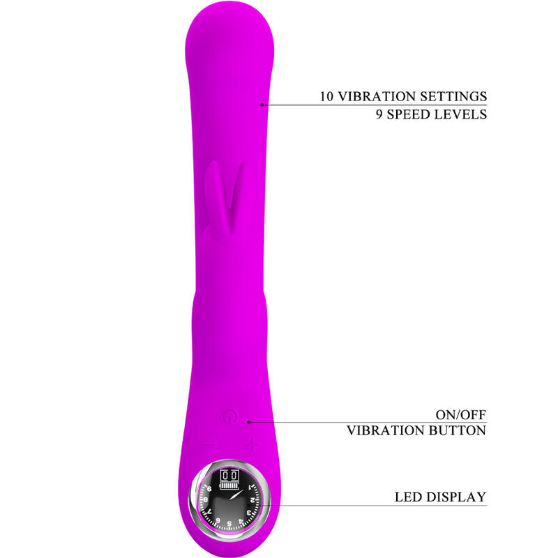 Comprar Pretty Love Lamar Vibrador Rabbit Violeta – Diseño Elegante Con Estimulación Dual-Noxtic