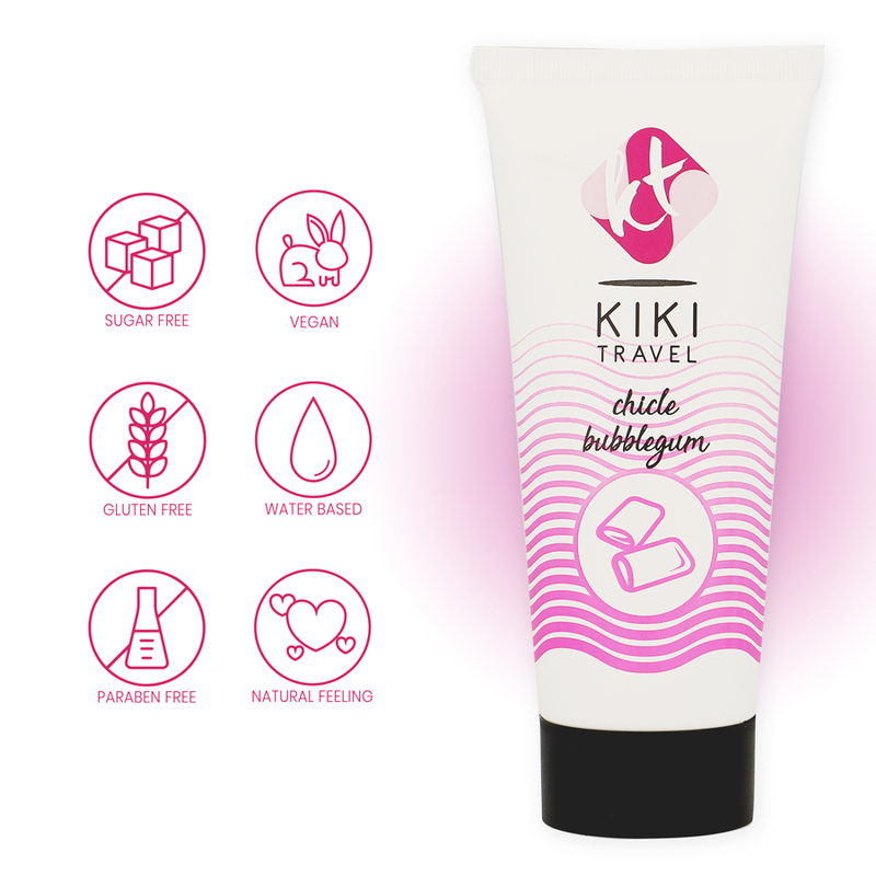 Comprar KIKÍ Travel Lubricante Sabor A Chicle 50 Ml – Lubricante Suave Para Placer Sensorial-Noxtic