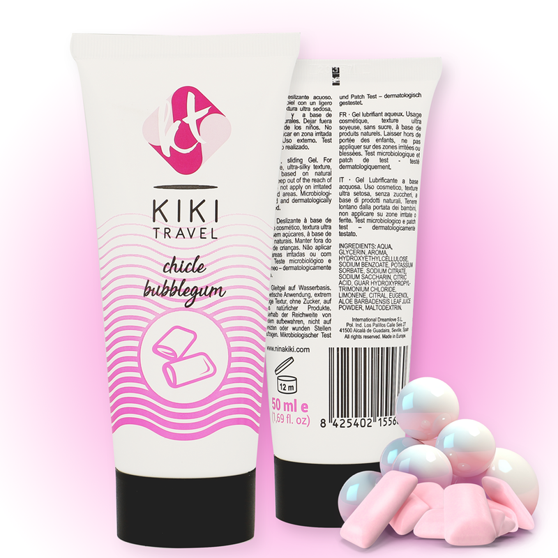 Comprar KIKÍ Travel Lubricante Sabor A Chicle 50 Ml – Lubricante Suave Para Placer Sensorial-Noxtic
