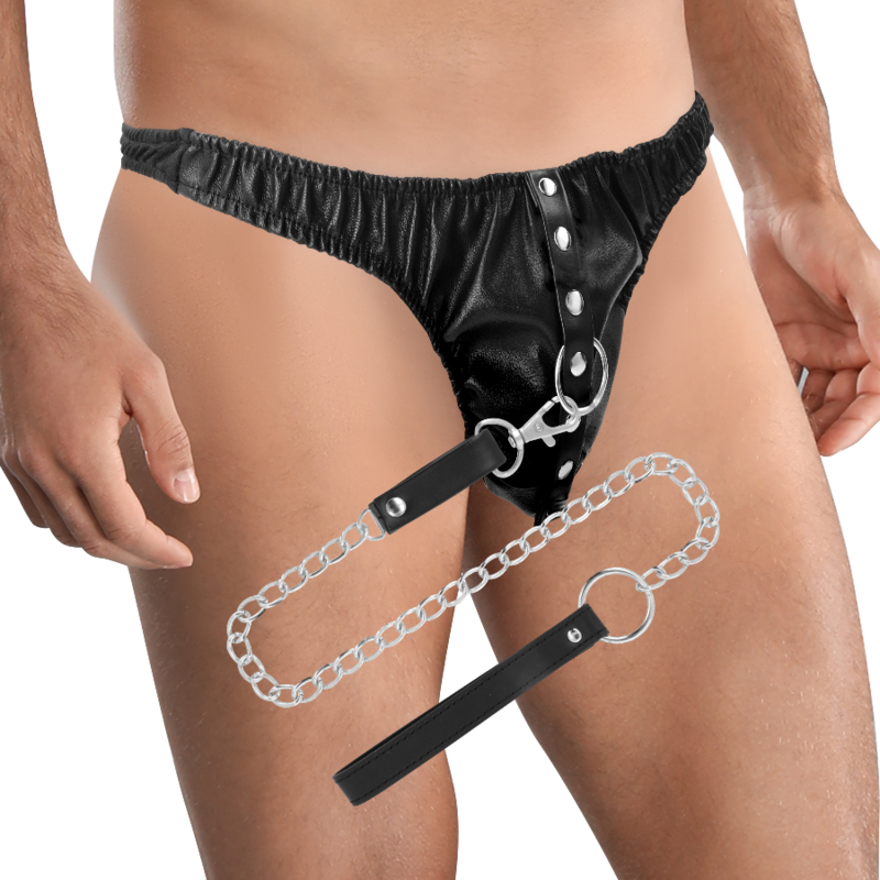 Comprar DARKNESS Tanga De Sumisión Con Cadena – Diseño Elegante Con Materiales De Alta Calidad-Noxtic