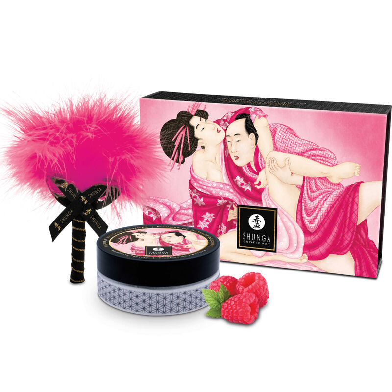 Comprar SHUNGA Kit Polvos De Masaje Comestible Frambuesa – Sabor Tropical Para Momentos Sensuales-Noxtic