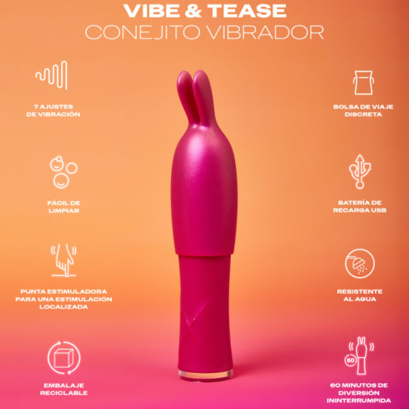 Comprar DUREX Vibe & Tease – Vibrador Recargable Con Punta Estimuladora Para Placer Intenso-Noxtic