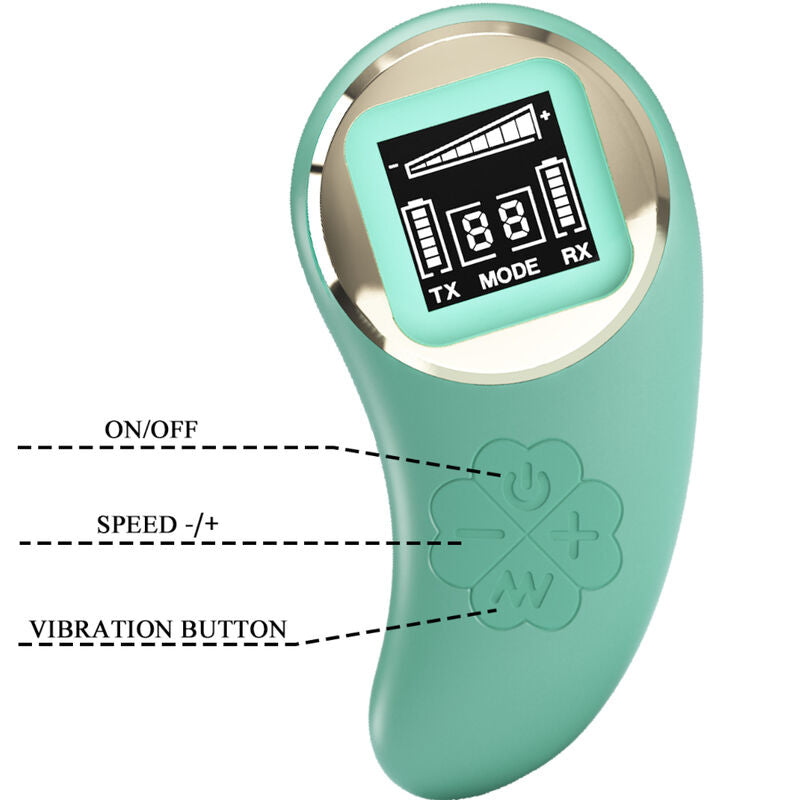 Comprar Pretty Love Mina Huevo Vibrador Control Remoto Verde – Juguete Erótico Discreto Con Diseño Elegante-Noxtic