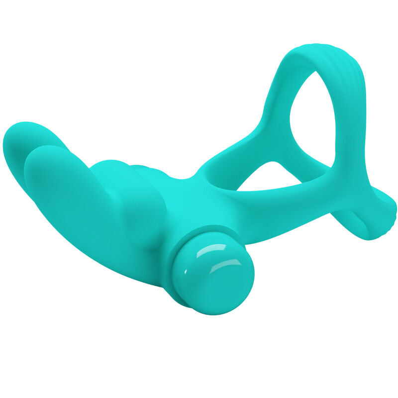 Comprar PRETTY LOVE Dante Anillo Vibrador Rabbit Verde – Diseño Ergonómico Para Conexión Intensa Con Tu Pareja-Noxtic