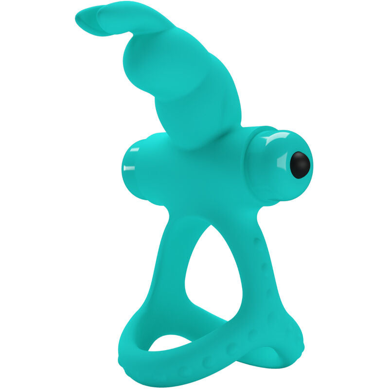 Comprar PRETTY LOVE Figgy Anillo Vibrador Rabbit Verde – Vibraciones Silenciosas Para Placer Intimo-Noxtic