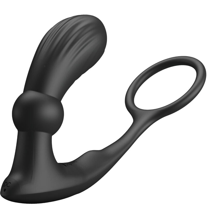 Comprar PRETTY LOVE Warren Anillo Y Vibrador Anal Negro – Diseño Innovador Para Placer Compartido-Noxtic