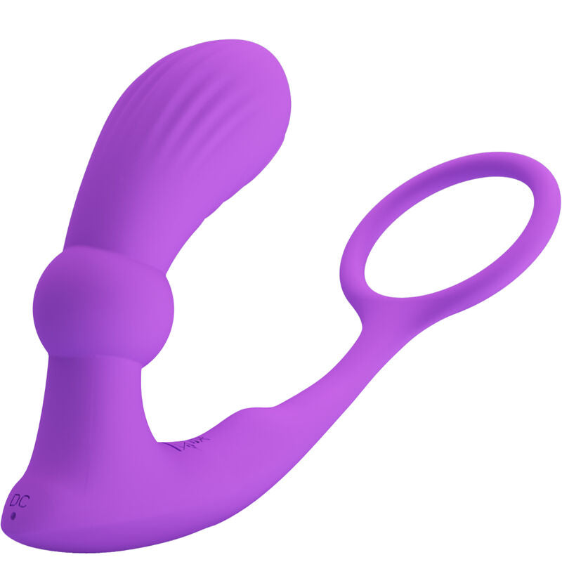 Comprar PRETTY LOVE Warren Anillo Y Vibrador Anal Violeta – Diseño Innovador Para Placer Compartido-Noxtic