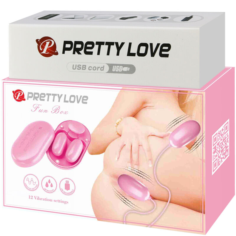 Comprar PRETTY LOVE Fun Box Bala Vibradora Rosa – Vibrador Discreto Con Diseño Elegante Para Placer Intimo-Noxtic
