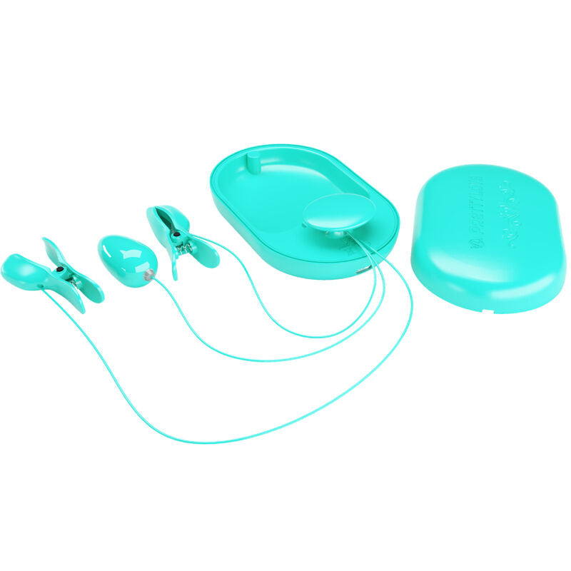 Comprar PRETTY LOVE Surprise Box Pinzas Electro Estimulación Azul – Juguete Innovador Con Vibración Para Placer Sensorial-Noxtic