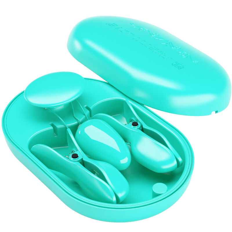 Comprar PRETTY LOVE Surprise Box Pinzas Electro Estimulación Azul – Juguete Innovador Con Vibración Para Placer Sensorial-Noxtic