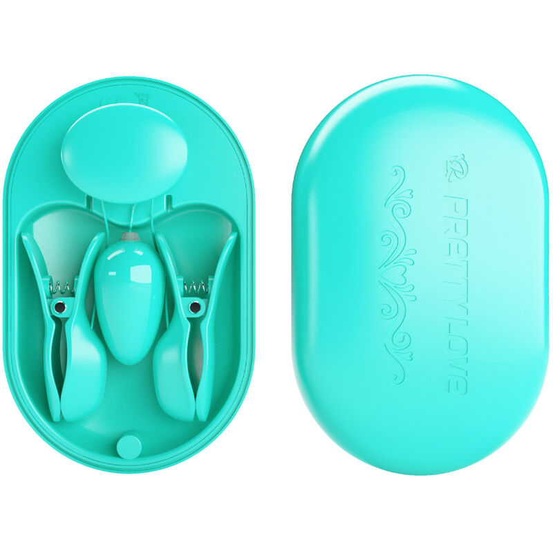 Comprar PRETTY LOVE Surprise Box Pinzas Electro Estimulación Azul – Juguete Innovador Con Vibración Para Placer Sensorial-Noxtic