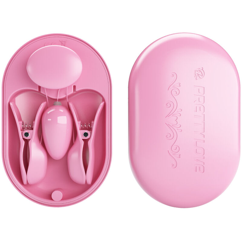Comprar Pretty Love Surprise Box Pinzas Electro Estimulación Rosa – Estimulación Sensorial Con Estilo Elegante-Noxtic